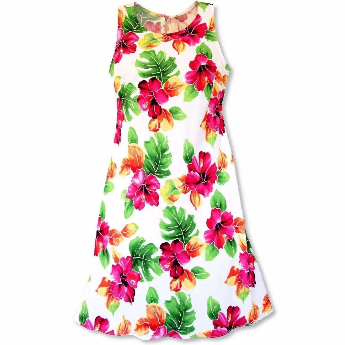 Friends and Family Sale Hoopla White Rhythm Hawaiian Dress