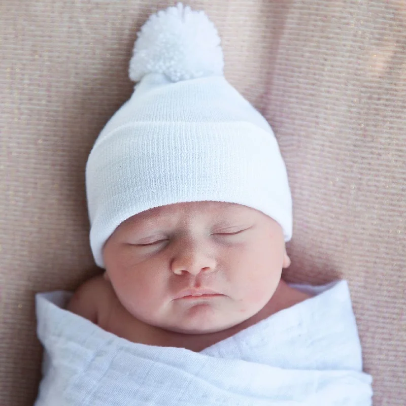The Best Prices chic slip dressIlyBean White Pom Hat