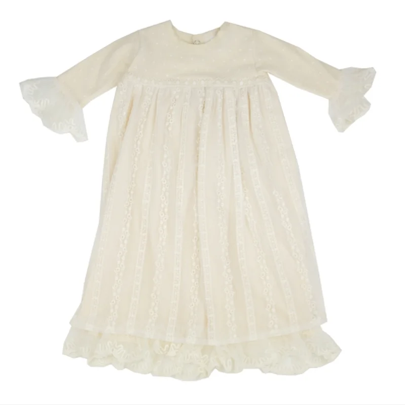 v-neck dressHaute Baby Mary Catherine Gown