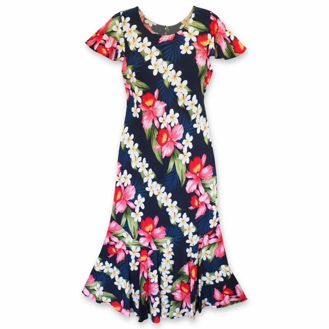 Bonus Savings Orchid Play Blue Malia Hawaiian Dress