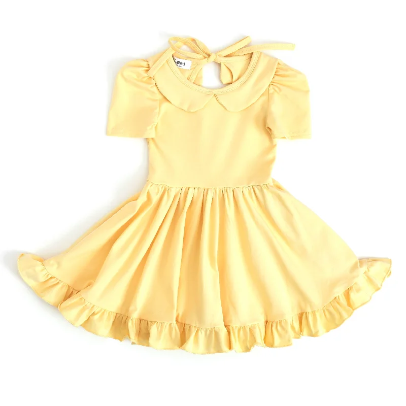 sleeveless dressSunshine Yellow Twirl Dress