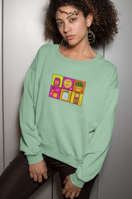 eco-friendly fitness hoodieWomen Mint Green Sweatshirt You Got This