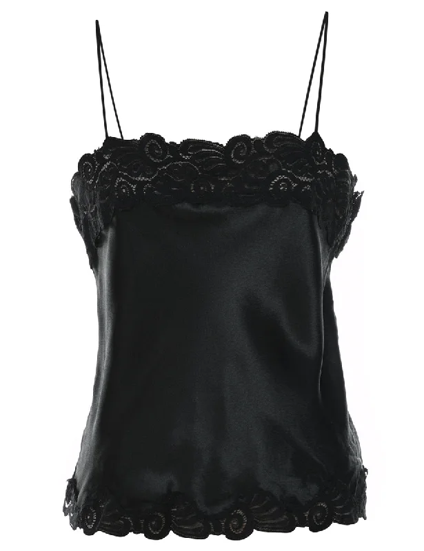 Deep Discounts windproof jacketBlack Lace Camisole - S