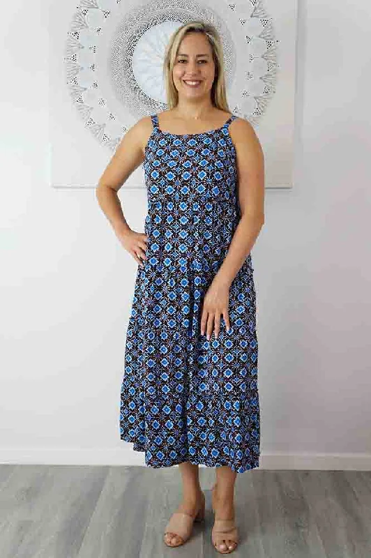 Midnight Madness Twiggy Dress "Snowflower"