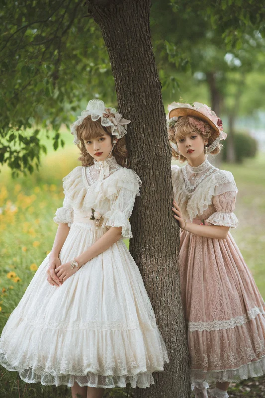 Doorbuster Deal trendy wrap dressMiss Point~Woody Rose~Pure Color Lolita OP