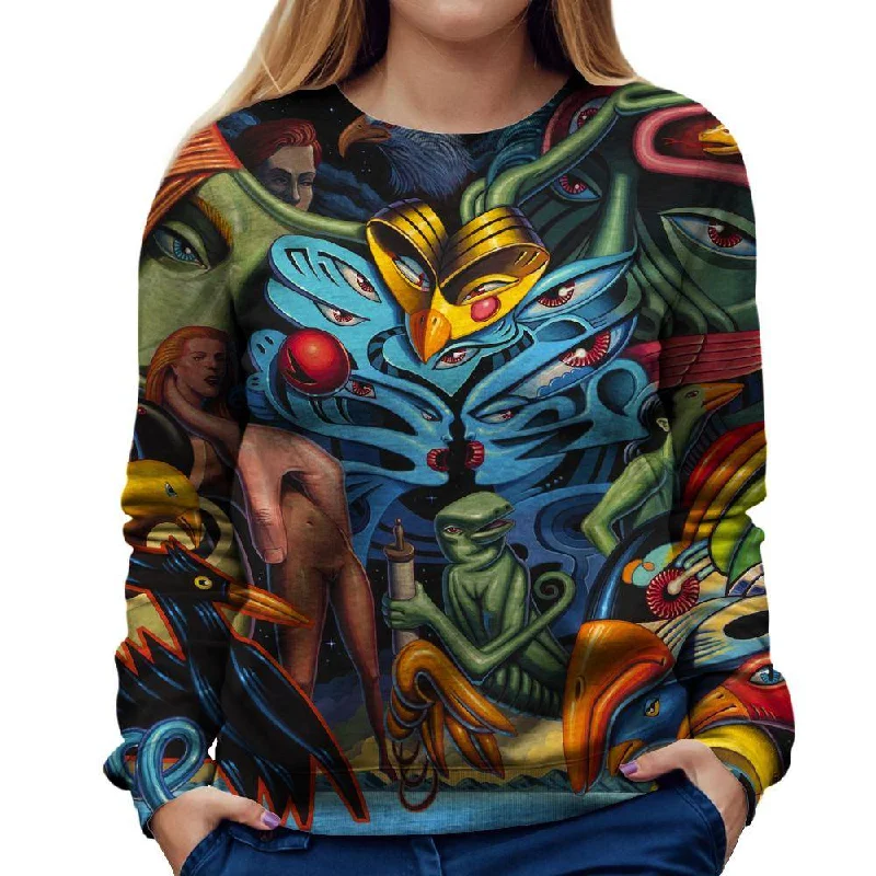 Now or Never oversized sports sweatshirtBird Brain Womens Sweatshirt