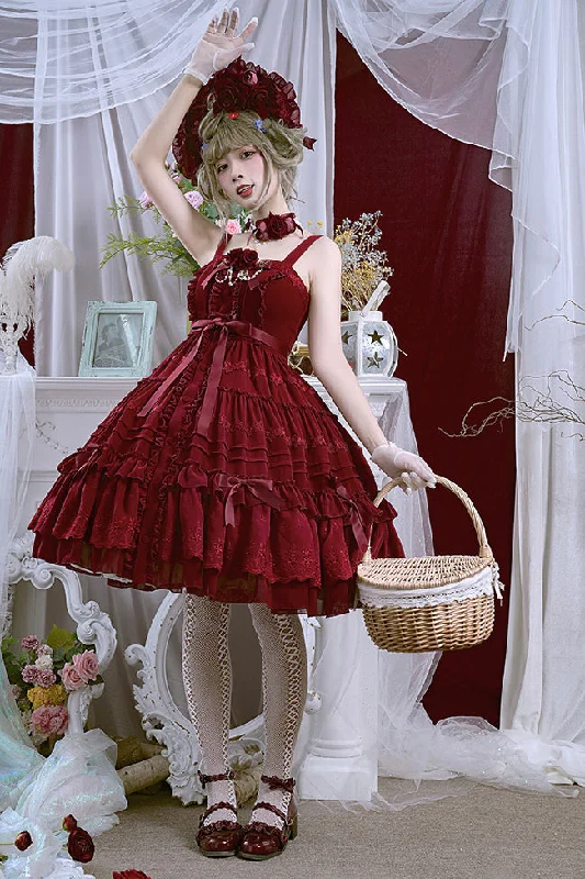 mini dress(Buy for me) Dawn and Morning~Rozen Maiden~Elegant Lolita Jumper Dress