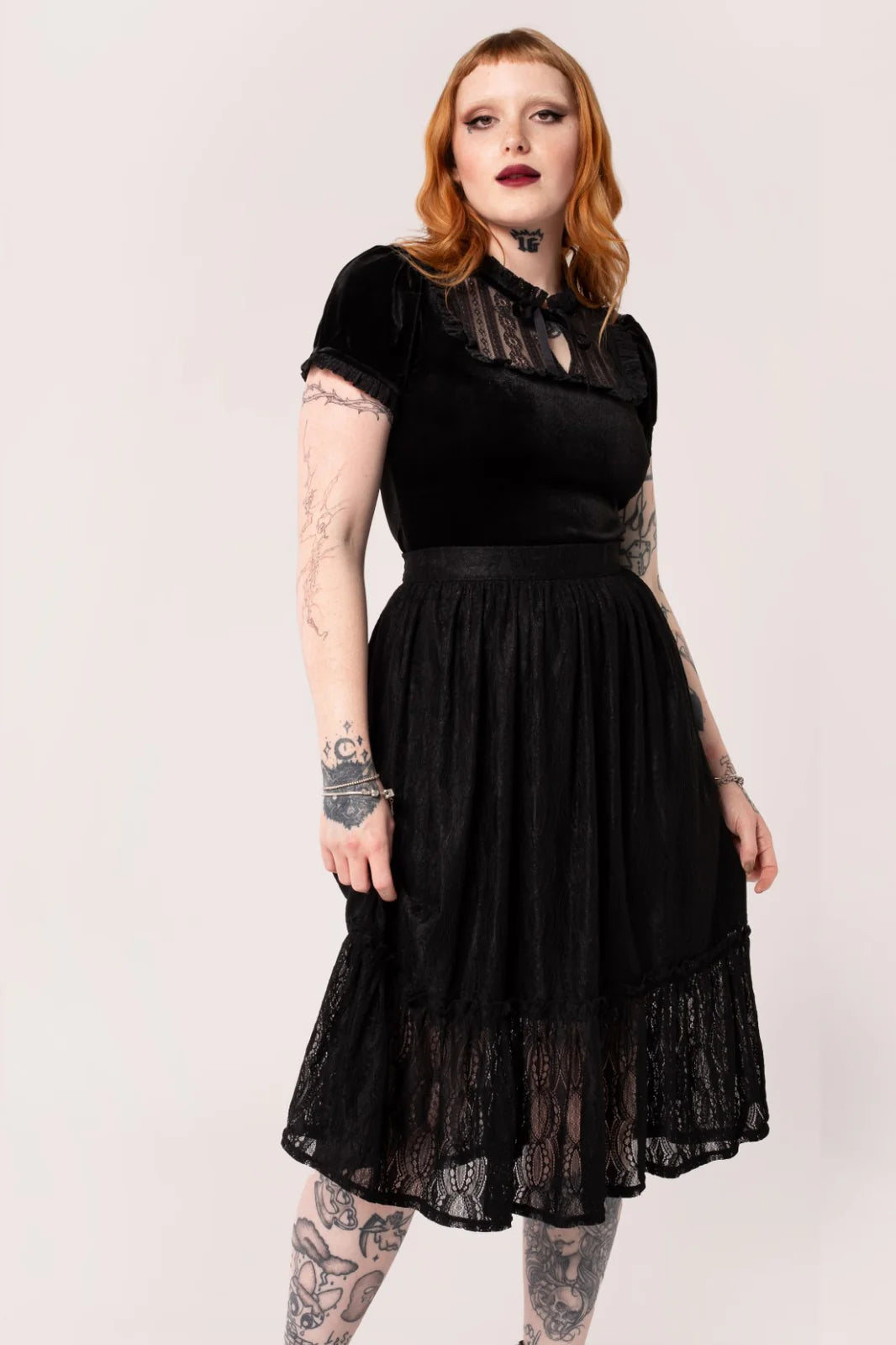 Act Now classic fit-and-flare dressRhea Skirt - Black