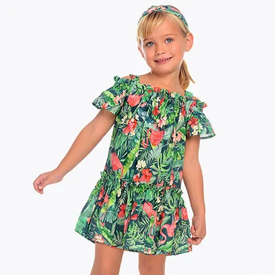 Hurry In lace-up dressFloral Dress