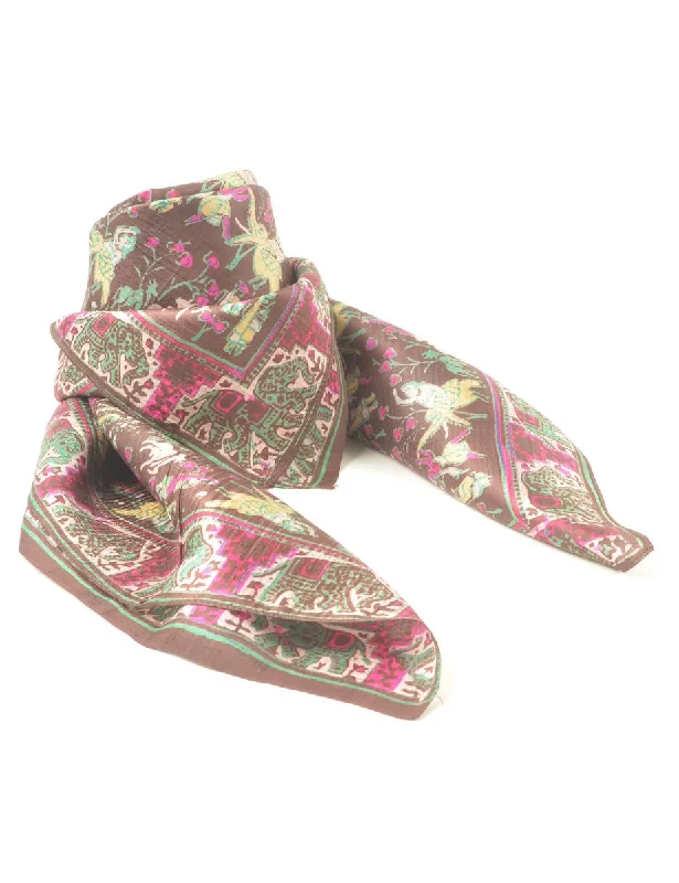 versatile coatEthnic Print Head Scarf - M