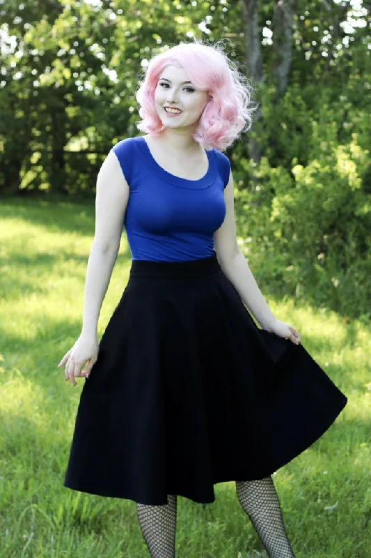 Shop and Save v-neck dressRetro Boat Neck Top in Royal Blue