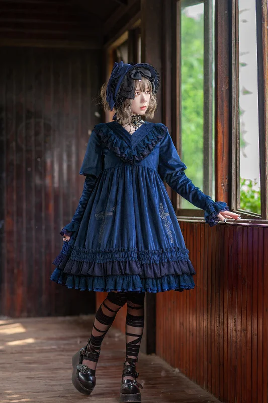 Act Fast satin dressInfanta~Holy Fruit Estate~Gothic Lolita OP Dress Multicolors