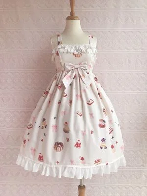 Final Clearance satin dressYilia~Sweetheart Berry~ Kawaii Lolita JSK Dress