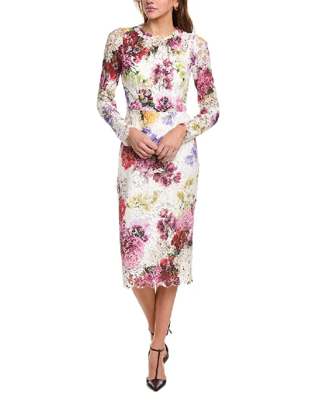 Overstock silk dressDolce & Gabbana Sheath Dress