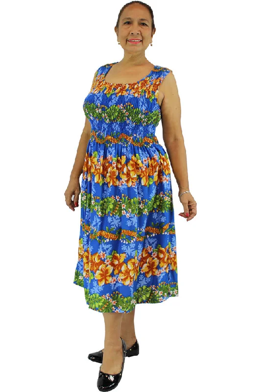 Deal of the Week Singlet Smock Dress "Lei" print
