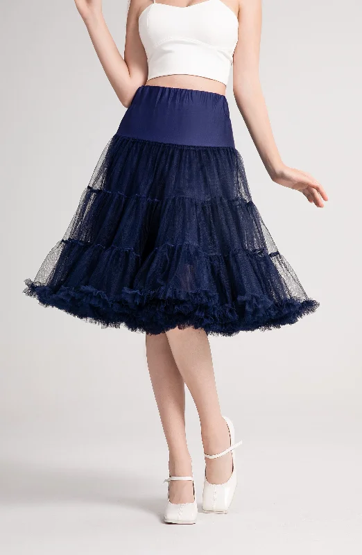 Discount Deals flowy evening dressFluffy Petticoat in Navy Blue