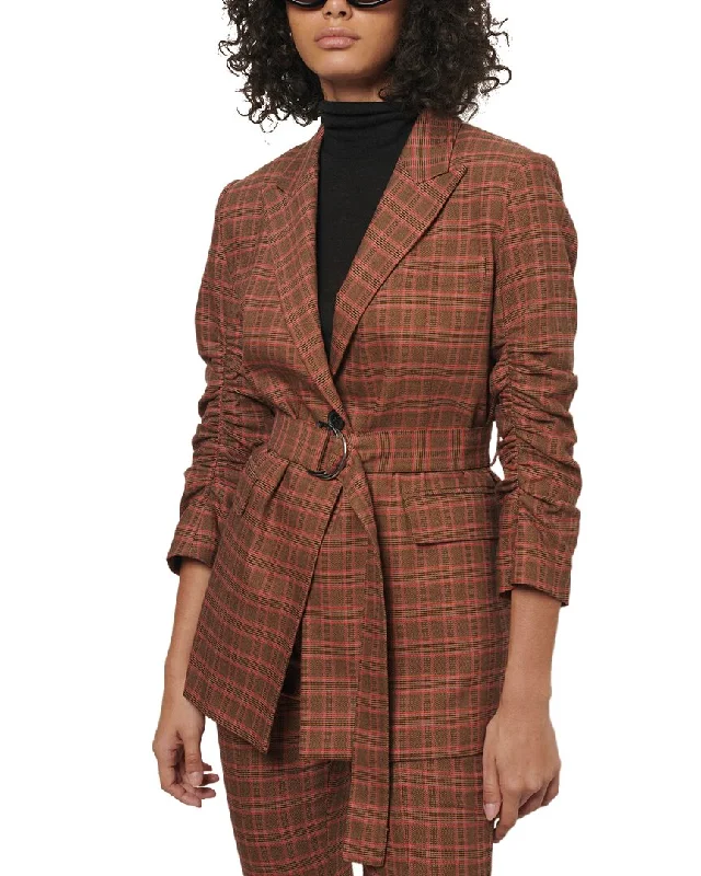 Blowout Sale contemporary coatDerek Lam 10 Crosby Harrison Gathered Sleeve Blazer