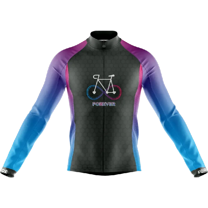 cool workout sweatshirtRide Forever Long Sleeve Cycling Jersey