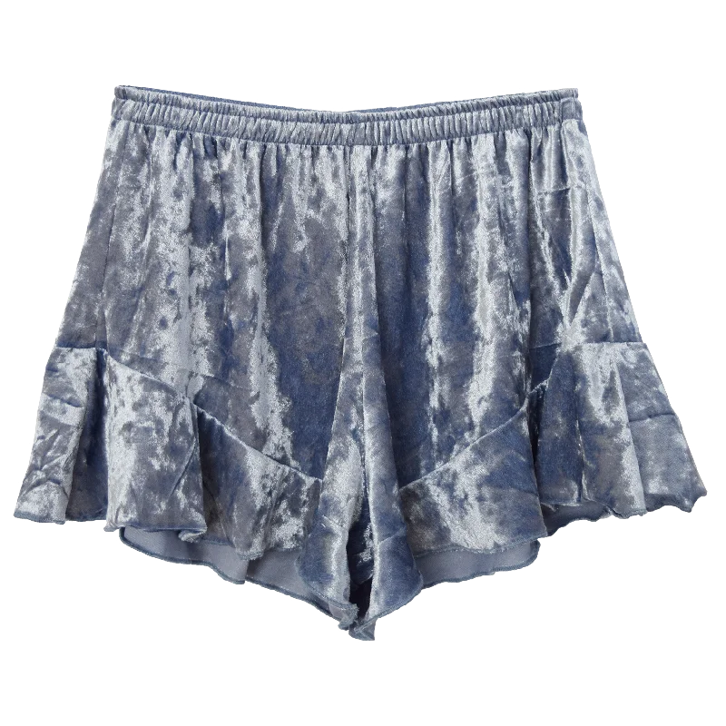 Limited Availability printed dressTru Luv Crushed Velvet Shorts