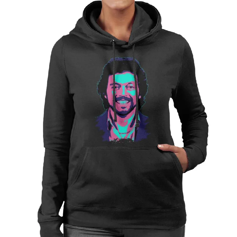 chic pullover hoodieTV Times Jeremy Beadle 1982 Pop Art Stylised Women's Hooded Sweatshirt