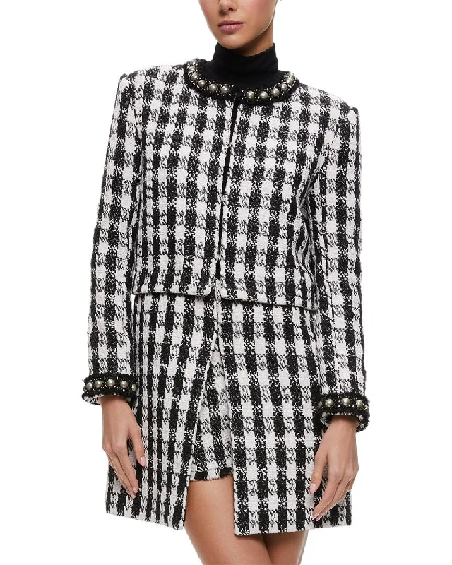 tailored coatAlice + Olivia Deon Two-Fer Separating Box Jacket