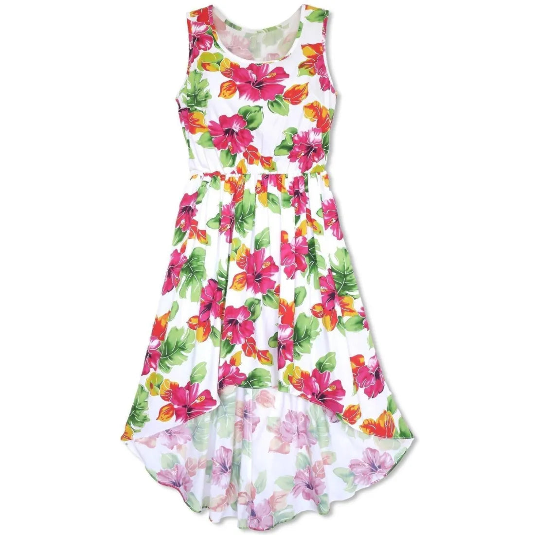 Loyalty Reward Hoopla White Sassy Hawaiian Dress