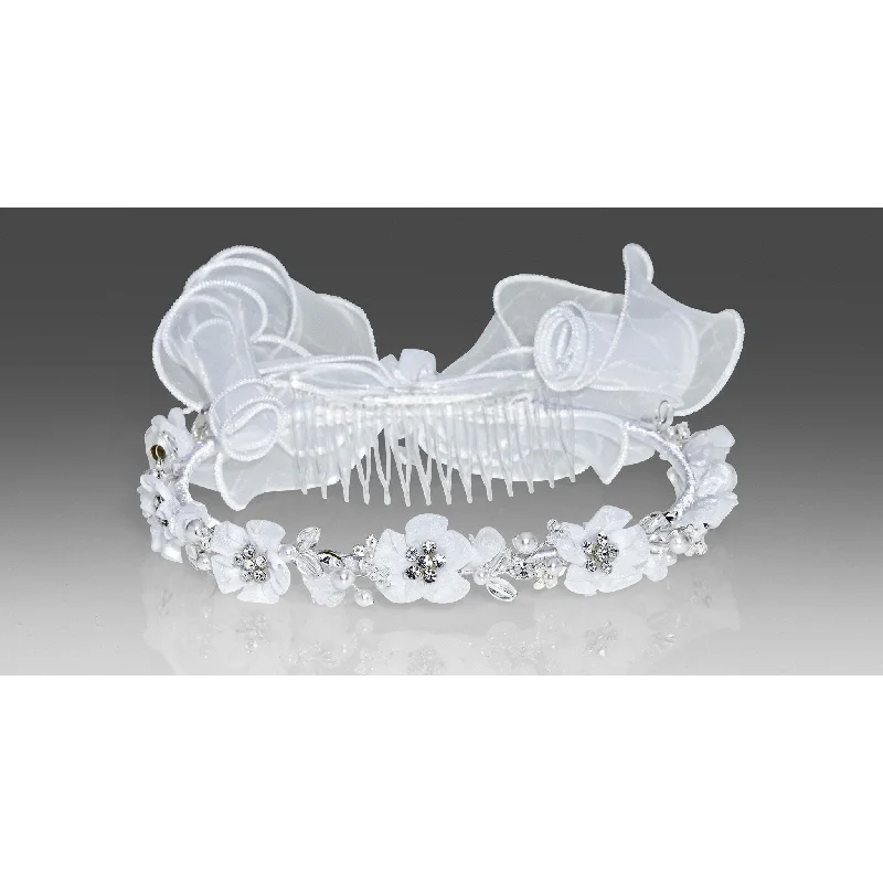 Year-End Clearance statement dressFloral Tiara with Curly Bow