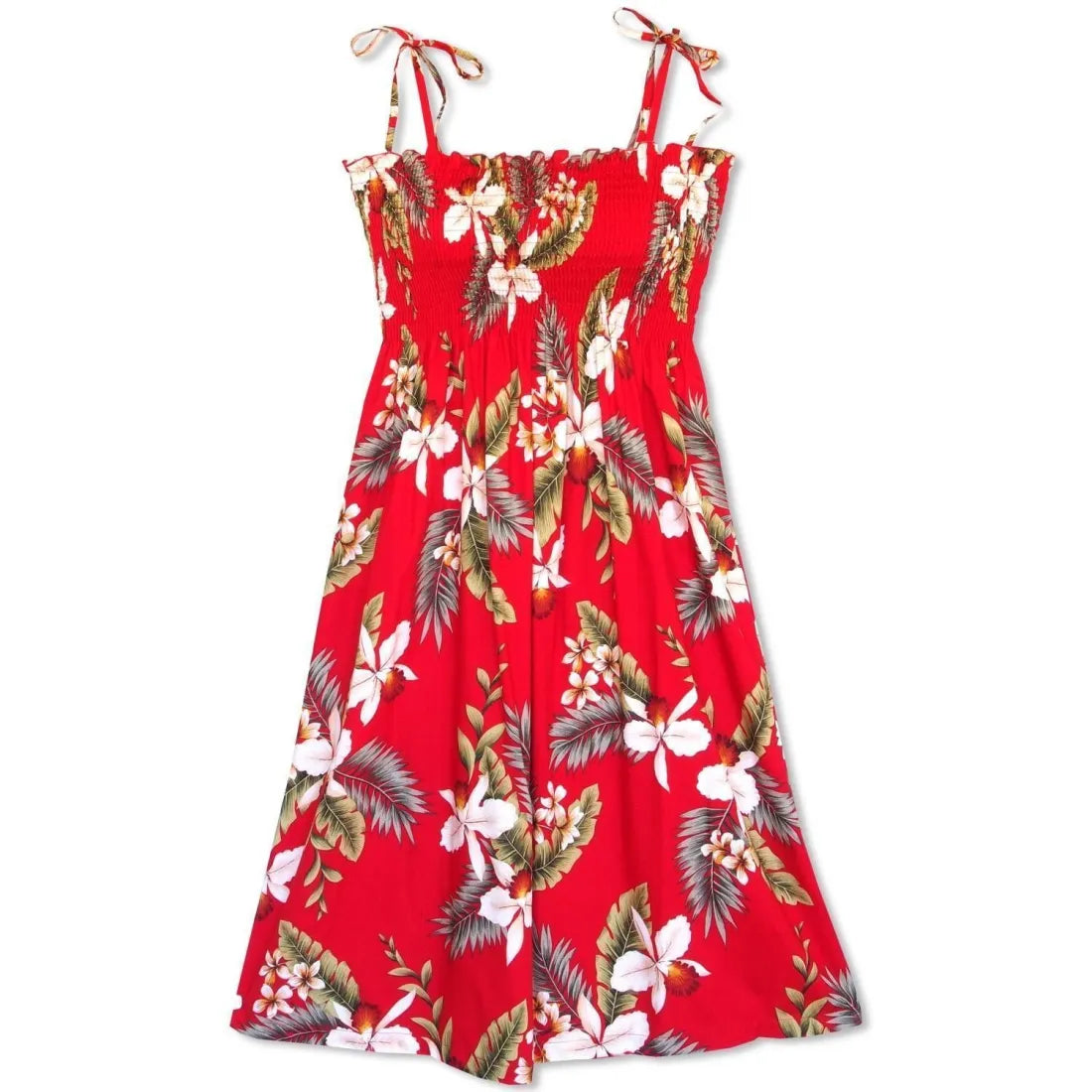 The Best Prices Volcanic Red Moonkiss Hawaiian Dress