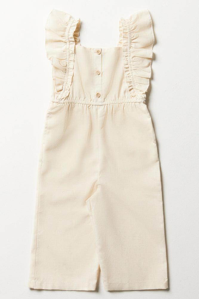 lace-up dressFrill Jumpsuit Natural