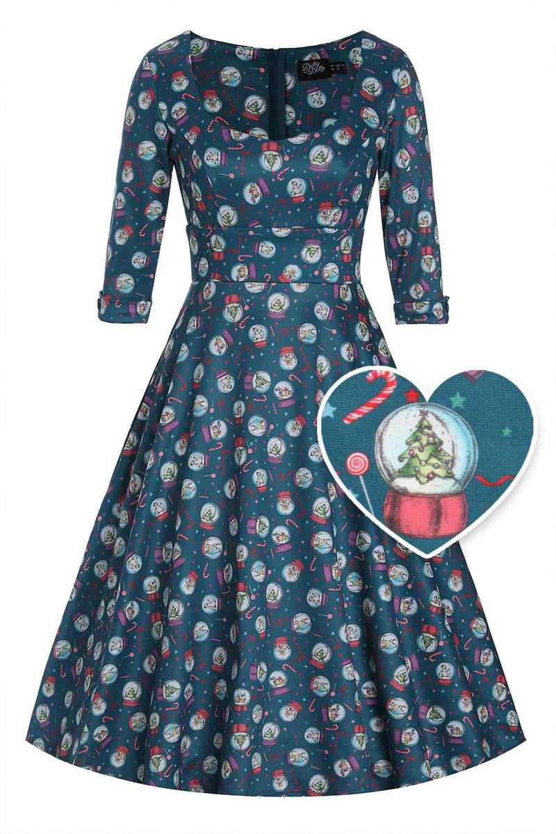 Deal Explosion off-the-shoulder dressScarlette Blue Snow Globe Dress