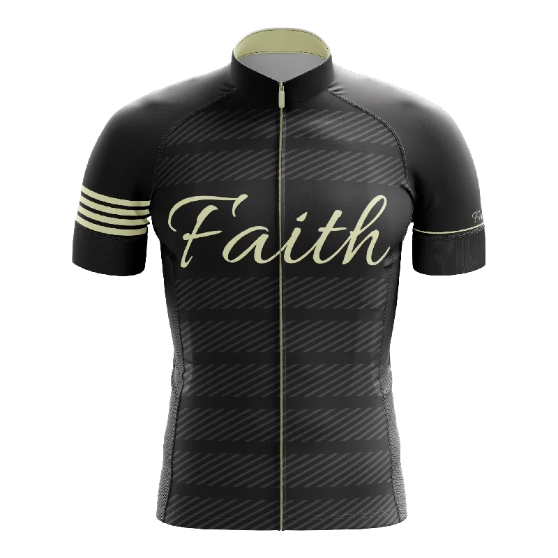 stylish performance hoodieFaith Black Short Sleeve Cycling Jersey