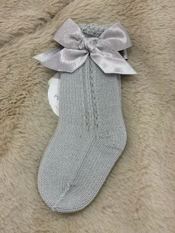 Referral Discount layered dressJuliana Knit Pearl Gray Socks