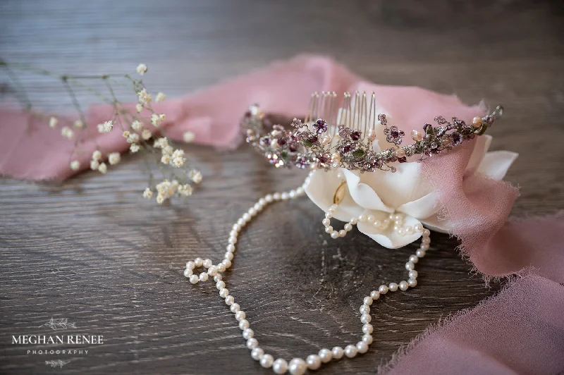 floral dressLavender Tiara