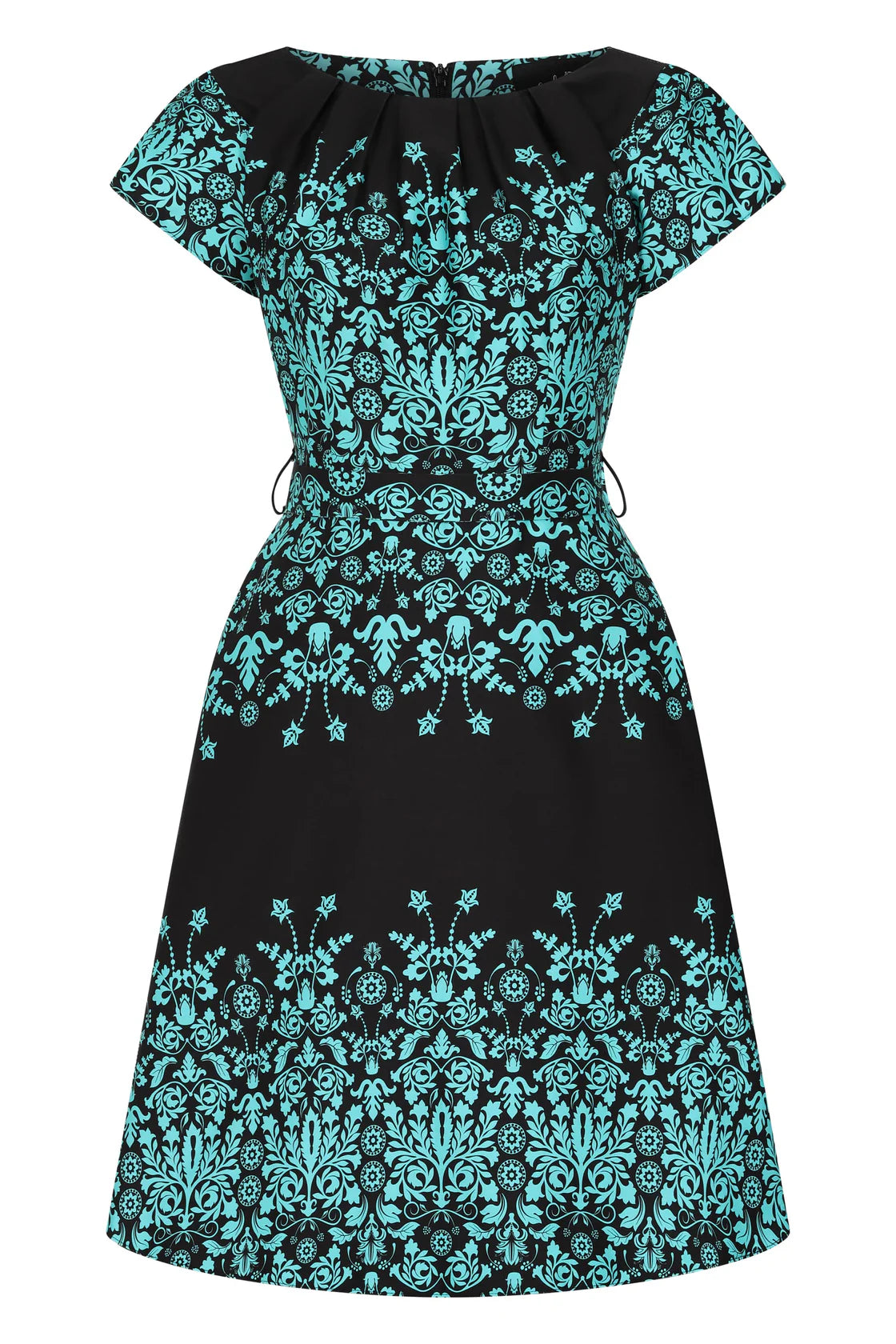 Unbeatable Prices wrap-around dressBlue Damask Border Day Dress