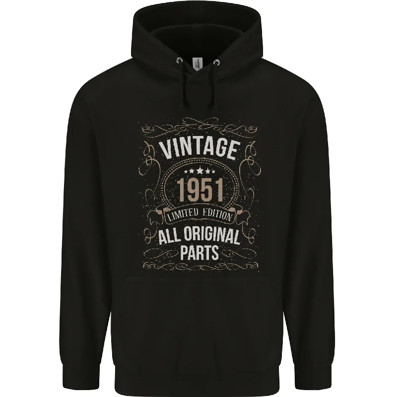 high-quality hoodie73rd Birthday Limited Edition 1951 Mens 80% Cotton Hoodie