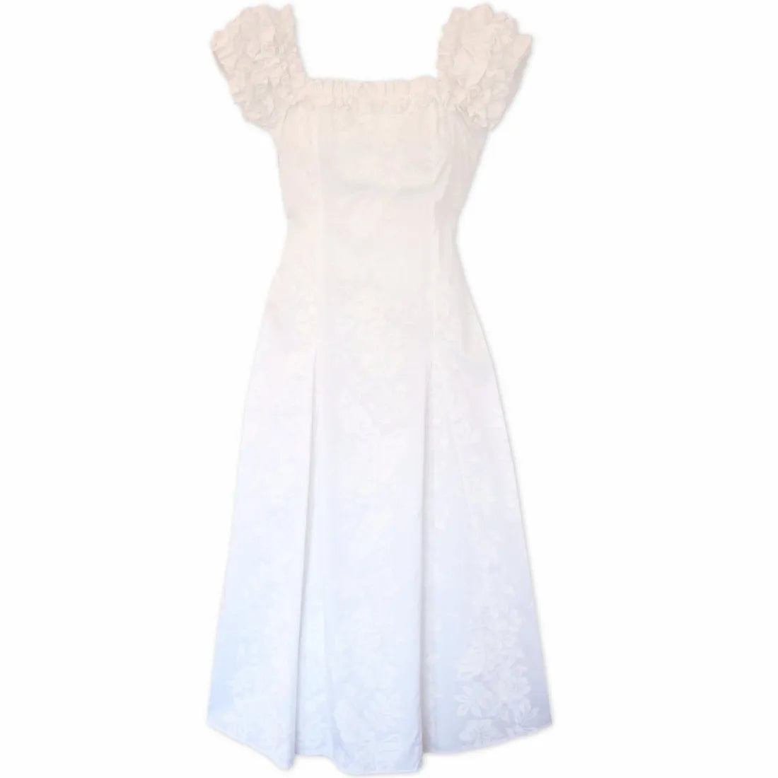 Quick Sale Makamae White Leilani Hawaiian Wedding Dress