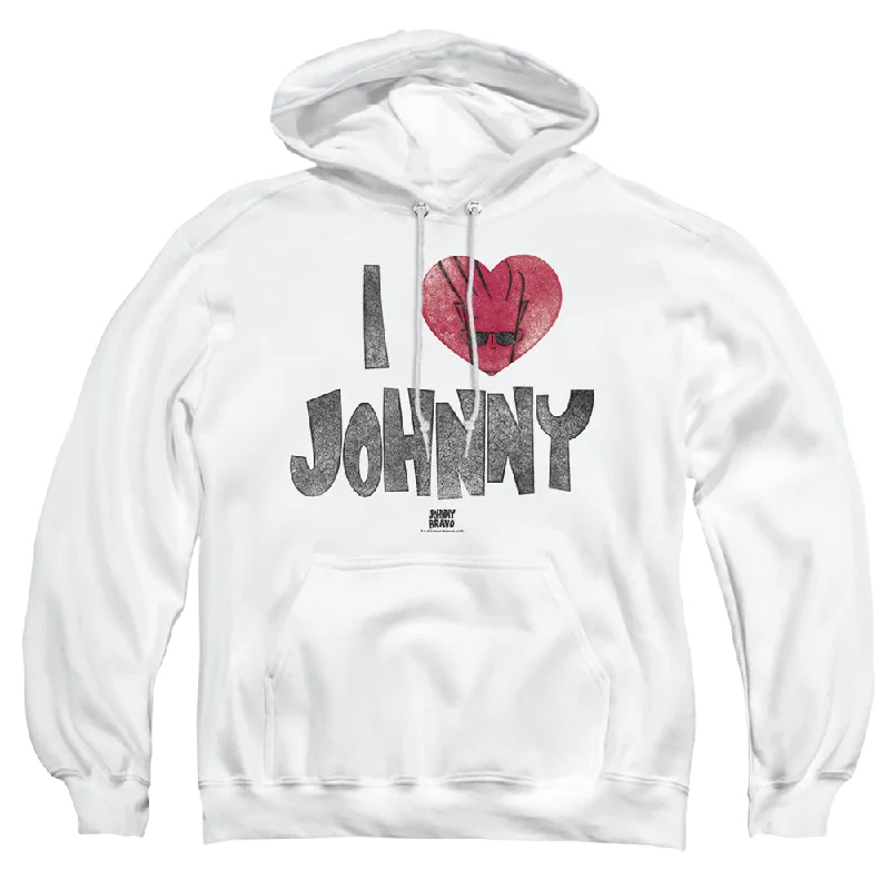 zip-up hooded sweatshirtJohnny Bravo I Heart Johnny - Pullover Hoodie