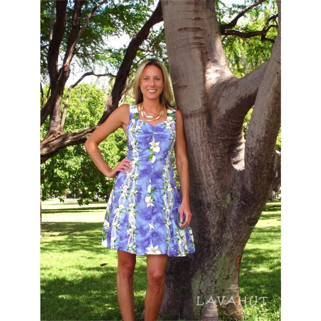 Crazy Deals Orchid Purple Aloha Hawaiian Sundress