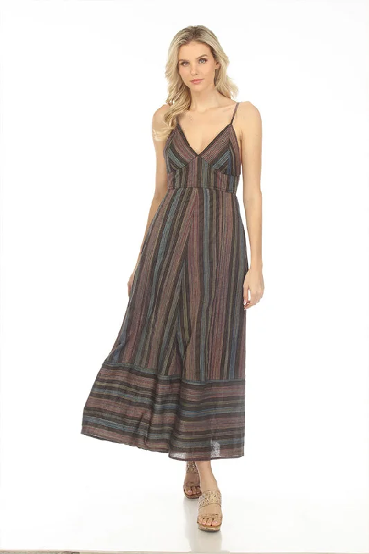 Blowout Deals Striped Bustier Maxi Dress