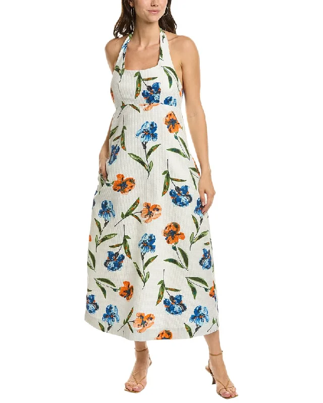 flowy evening dressFrances Valentine Iris Malia Halter Dress