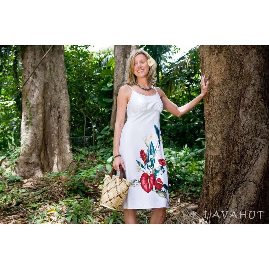 Price Smash Kamehameha White Kamalii Hawaiian Dress