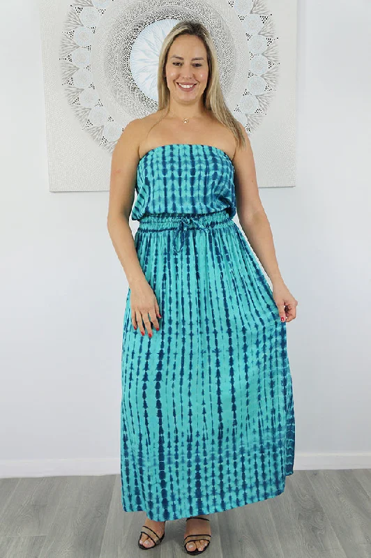 Overstock Tube Dress "Crackle Tie Dye"