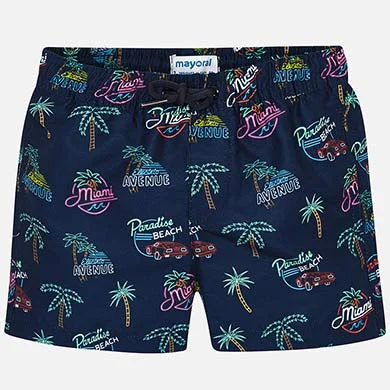 Shop and Save casual day dressPatterned swim trunks