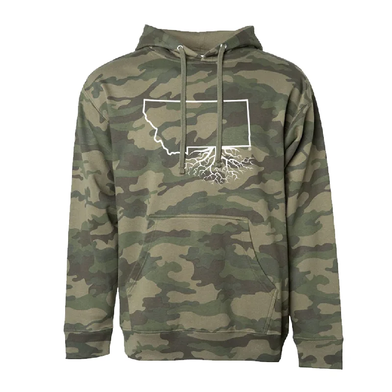 stylish sports hoodieMT Roots Camo Midweight Pullover Hoodie (Unisex)