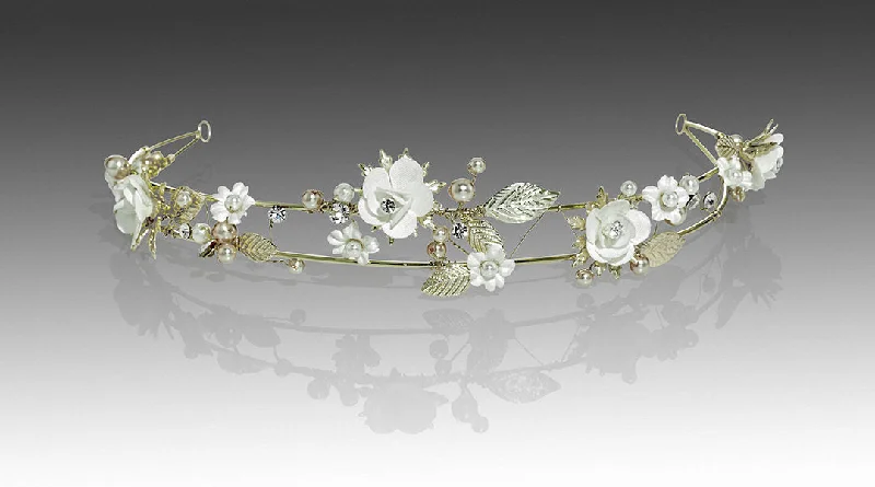 Blowout Sale backless dressPorcelain Floral Tiara