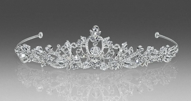 velvet dressCrystal Tiara