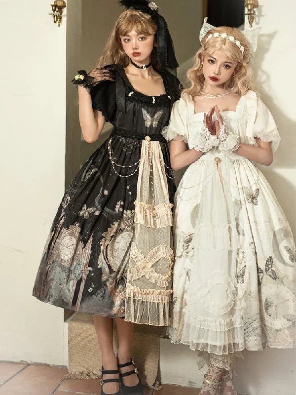Grand Opening Sale casual shift dressYour Princess~Clock Butterfly Sweet Lolita OP Dress