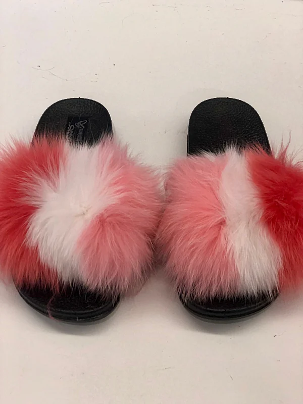 Factory Direct Sale trendy dressMulti Pink Furry Slides