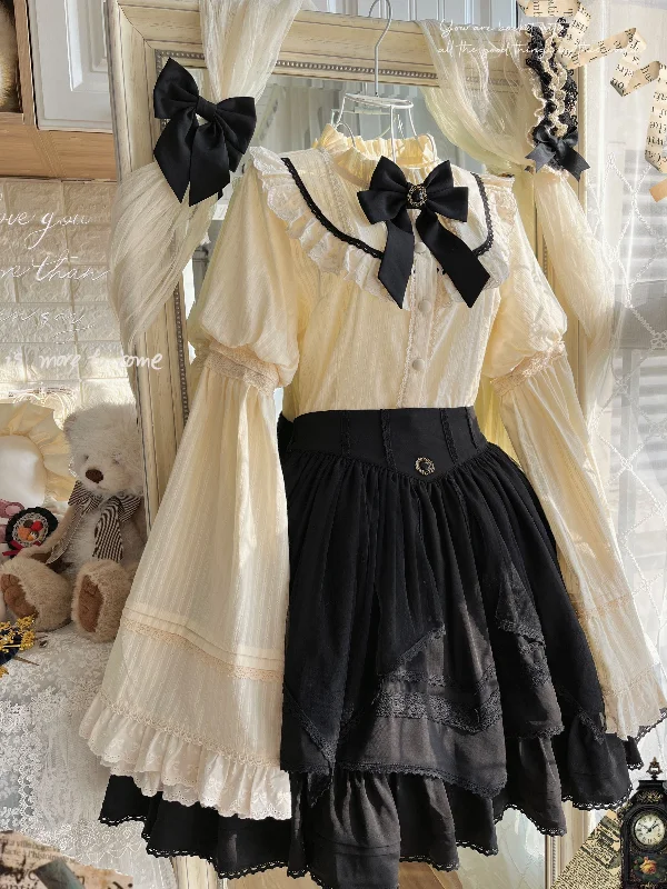 puff sleeve dress(Buy For Me) Uncle Wall Original~Rich Girl~Elegant Lolita Blouse and Skirt