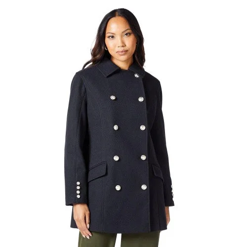 comfortable winter coatPrinciples Womens/Ladies Military Double-Breasted Short Coat